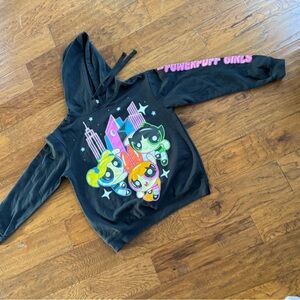 Cartoon Network Power Puff Girls Black Hoodie